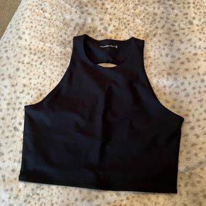Abercrombie & Fitch Black Crop Top